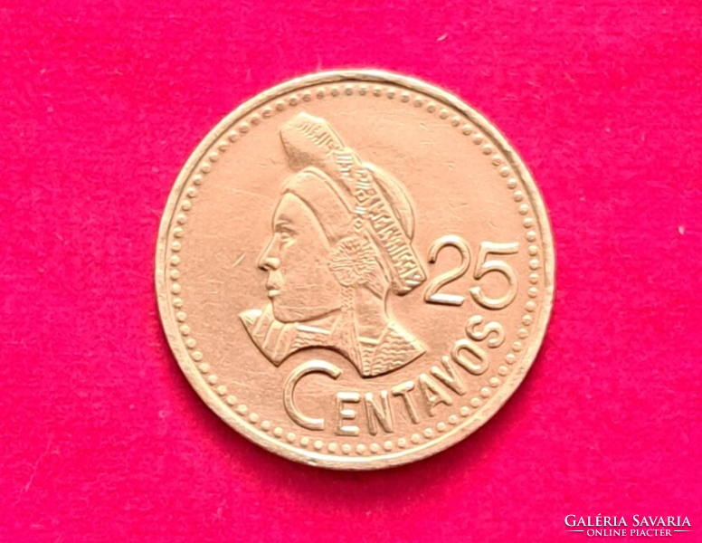 1988.  Guatemala 25 Centavos (1676)
