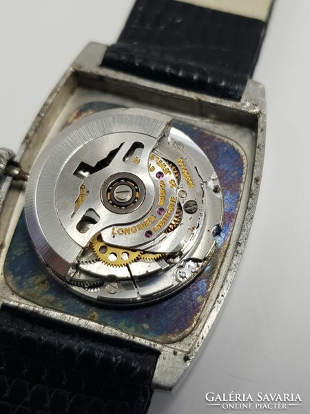 Swiss original longines steel case automatic wristwatch