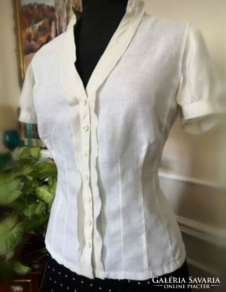 Linea 38 linen, silk, organic blouse