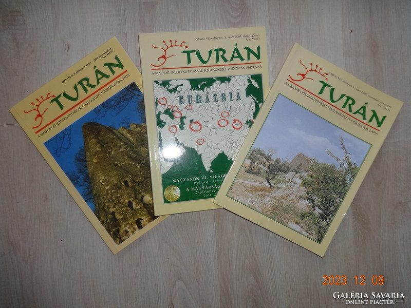 Turán magazine (magazine of the sciences dealing with Hungarian origin research) - 3 together