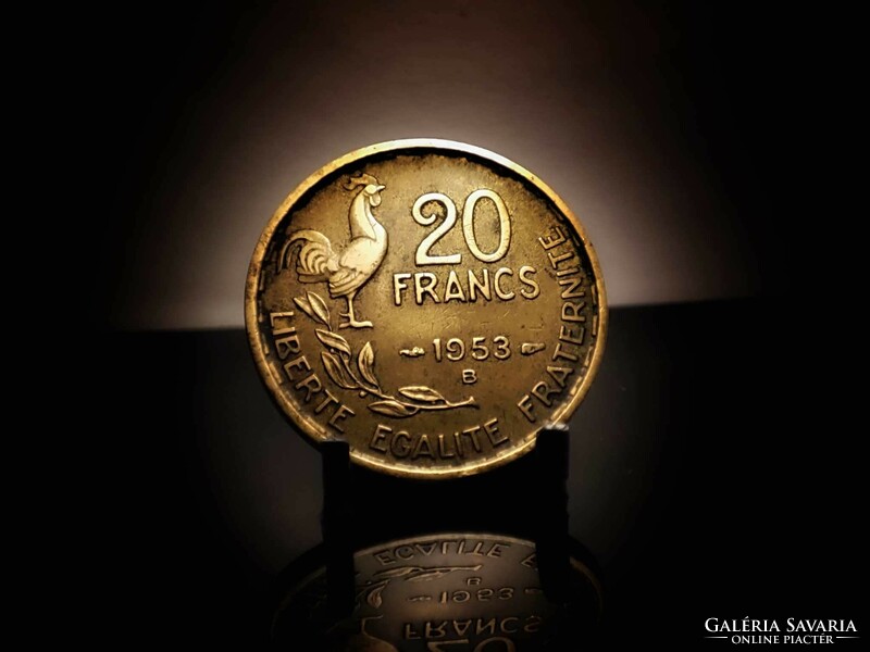 Franciaország 20 frank, 1953 Verdejel B - Beaumont-le-Roger