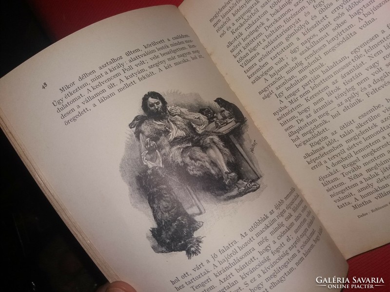 Daniel Defoe : Robinson Crusoe élete és viszontagságai könyv regény a képek szerint FRANKLIN