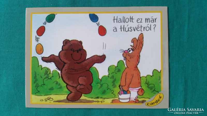 Humoros húsvéti üdvözlő képeslap, Nr:006