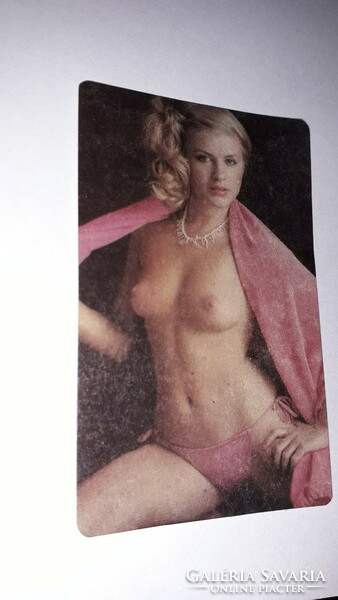 1986. Retro sexy female nude card calendar according to the pictures