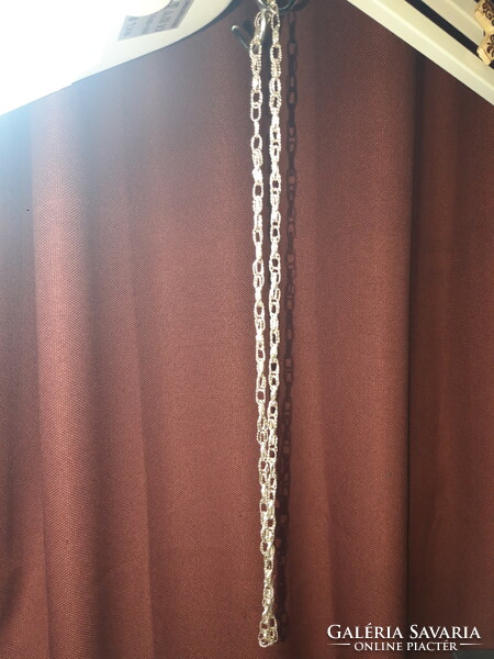 Régi, nagyszemű ezüst nyaklánc - 68 cm