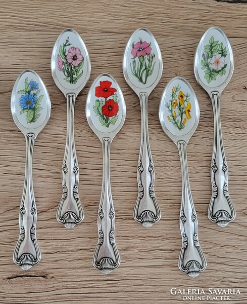Ebersbach Dutch silver-plated small spoon set