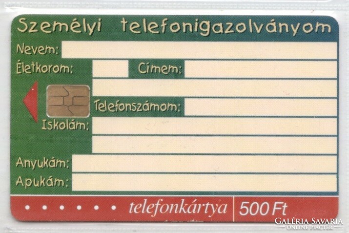 Hungarian telephone card 0940 2001 puppy card ods 4 50,000 pcs.