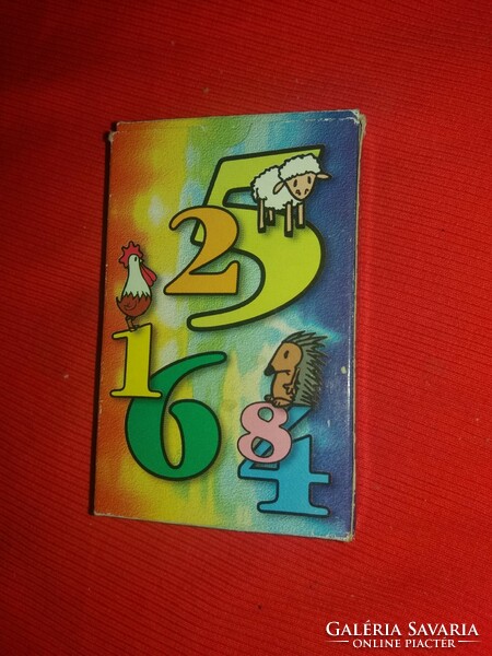 Retro number game card with offset card factory box in good condition as shown in the pictures