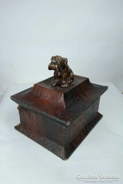 Special art nouveau jewelry box with bulldog decoration - 51882