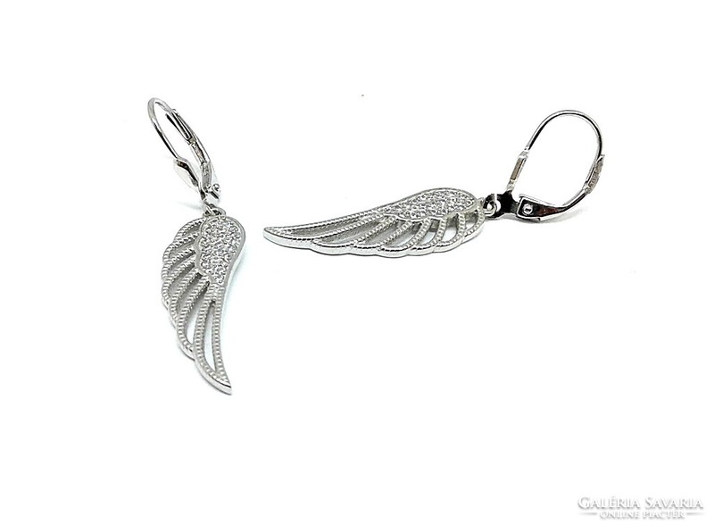 Silver earrings with angel wings (zal-ag115062)