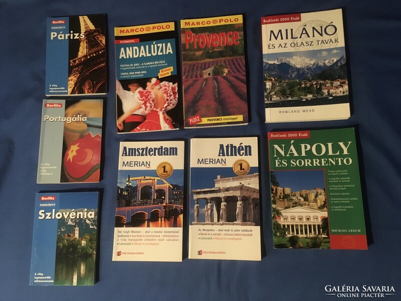 Guidebooks: Paris, Portugal, Slovenia, Andalusia, Provence, Athens, Amsterdam, Milan, Naples