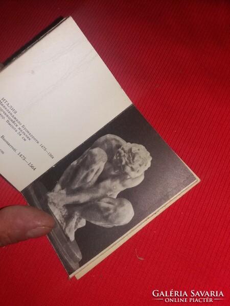 1972. Régi utazó emlék CCCP kiállítási fotó leporelló kiskönyv Ermitázs gyűjtemény képek szerint