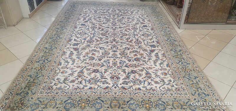 3314 HATALMAS Iráni Tabriz kézi gyapjú perzsa szőnyeg 250x405CM INGYEN FUTÁR