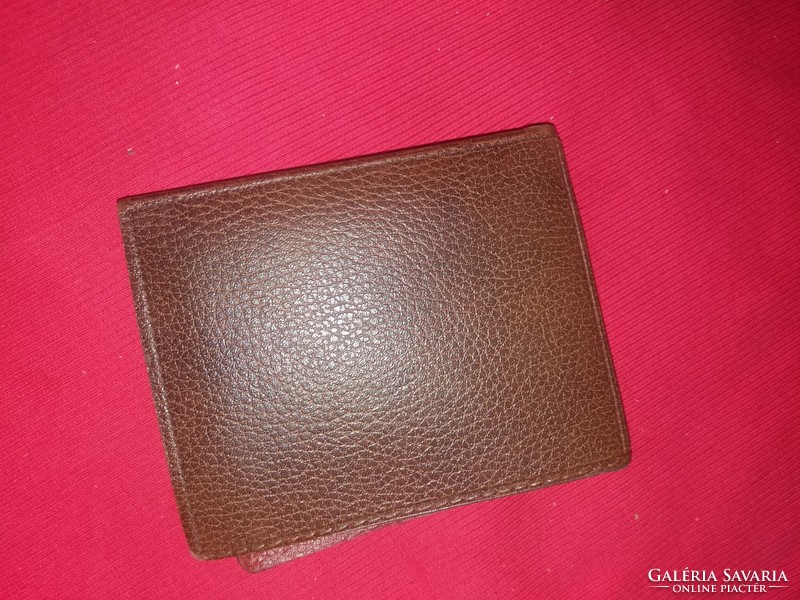 Old German brown leatherette folding men's wallet sparkasse as shown in the pictures