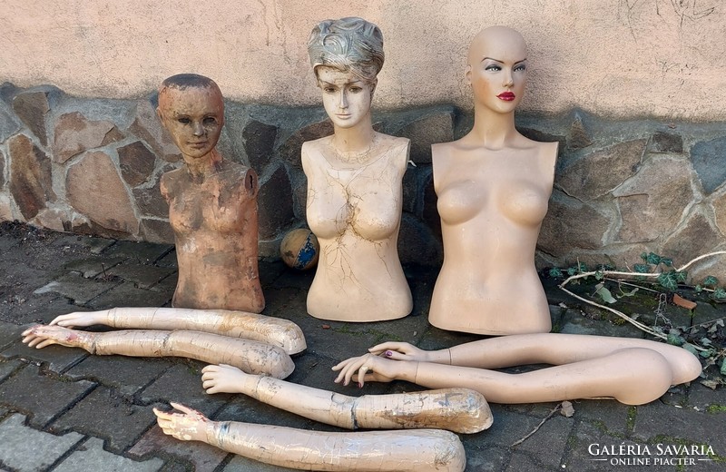 Antique mannequin dolls
