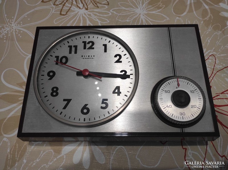 Weimar wall clock with timer