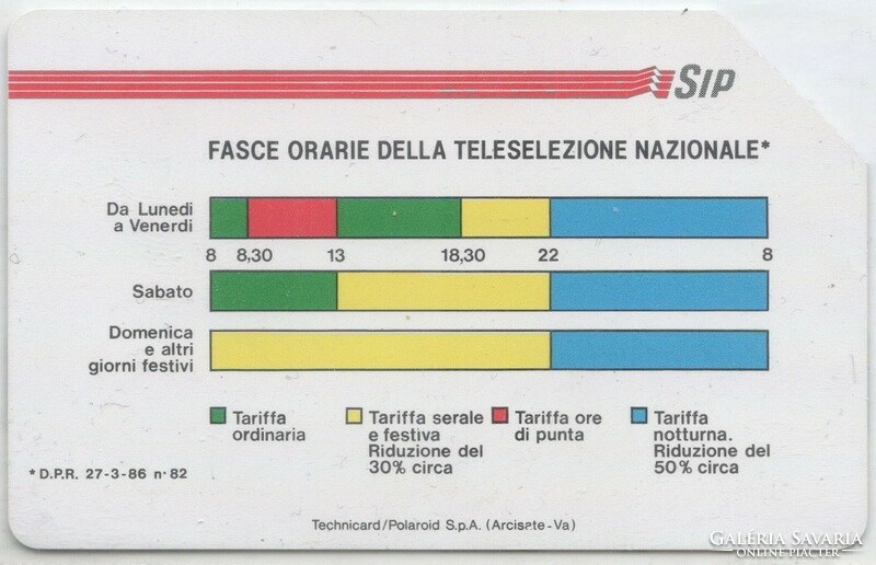 Külföldi telefonkártya 0371 (Olasz)