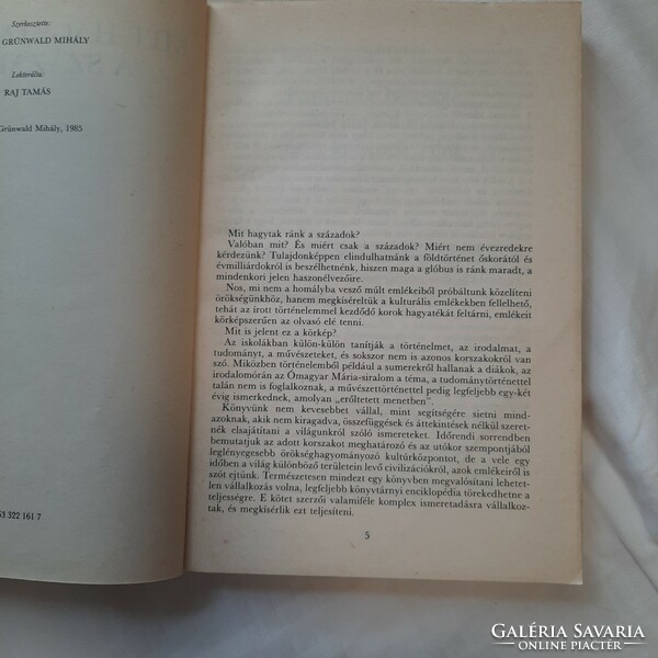 Erdei Grünwald Mihály:  Mit hagytak ránk a századok?    Népszava 1985