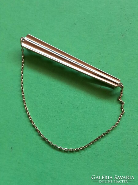 Solid 9.62 !!! 14k gold tie clip marked by Gramm in several places