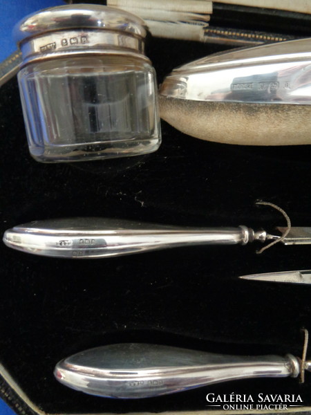 1875 Birmingham Silver Manicure Set