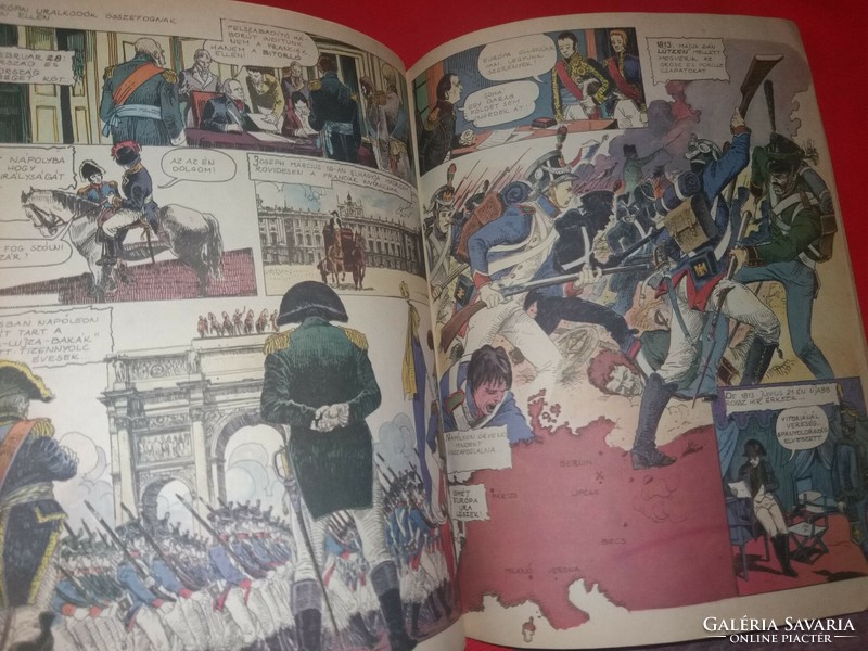 Retro NAPOLEON színes képregény füzet gyönyörű rajzokkal a képek szerint INTERPRESS LARUSSE