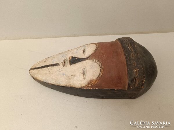 Antique African Vuvi ethnic group wooden mask grain 921 drum 55 7765