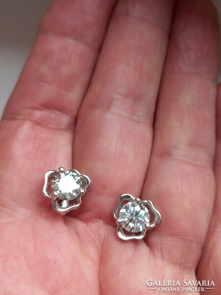 2.12Ct vvs1 h Valodi ice white moissanite diamond 925 sterling silver earrings