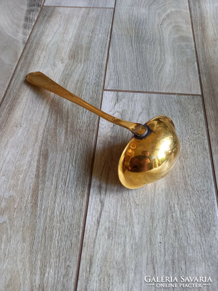 Old gilded ladle (26.5x10x7.2 cm)