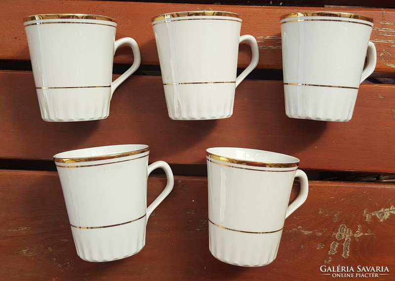 Czechoslovakian porcelain teacups (cesky porcelan dubi)