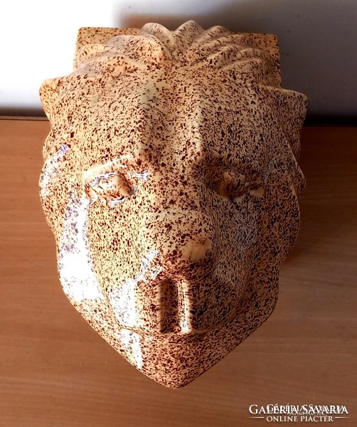 Hatalmas oroszlán fej jelzett Italy ALKUDHATÓ Art deco design