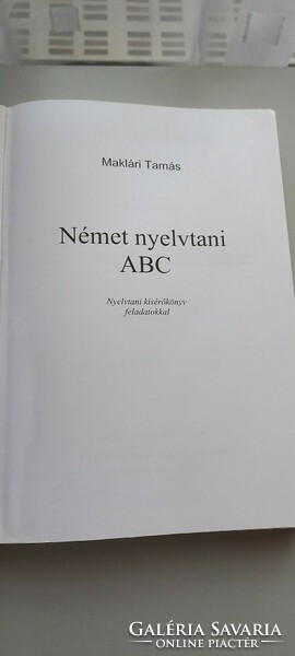 Tamás Maklári: German grammar with abc exercises