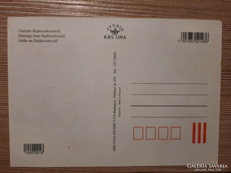 HAJDÚSZOBOSZLÓ- retro képeslap - postatiszta