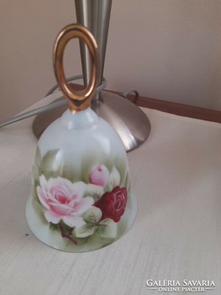 Vintage pink porcelain bell