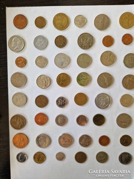 Coins from several countries are sold together