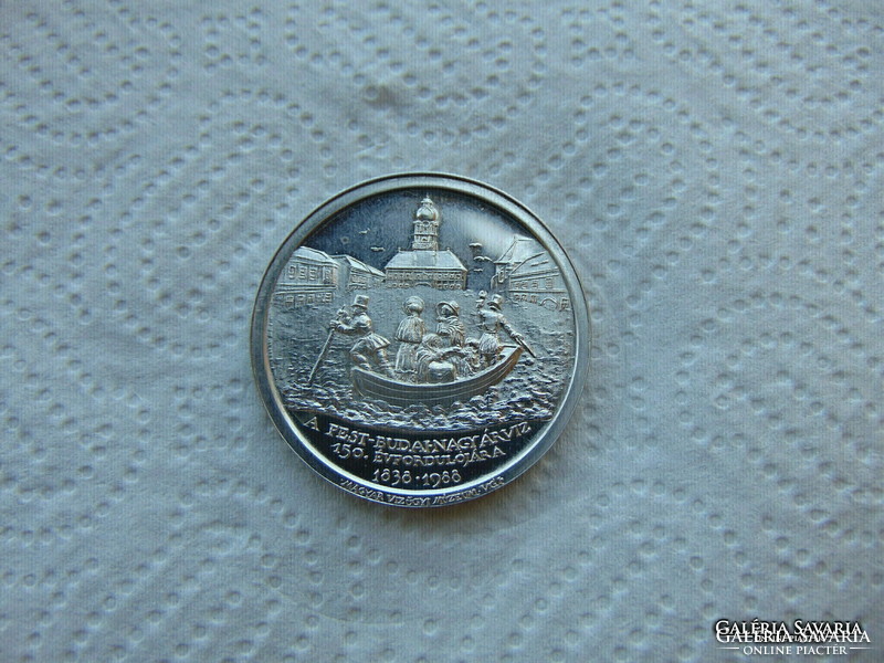 Wesselényi Miklós ezüst emlékérem 35.22 gramm  835-ös ezüst