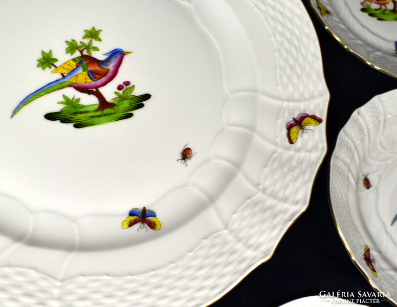 Herend golden pheasant patterned porcelain cake set!