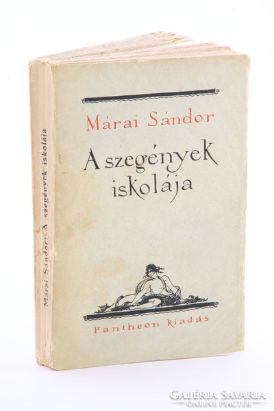Signed - Sándor Márai - the school of the poor rare first edition 1933 !!