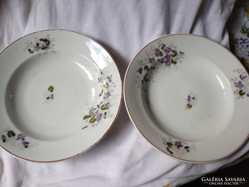 Pair of porcelain wall plates