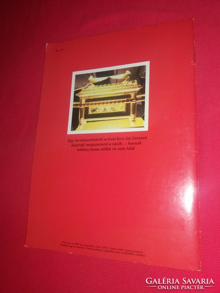 1981.Az elveszett frigyláda fosztogatói képes filbook a kultuszfilm alapján LUCASFILM Ltd - MOKÉP