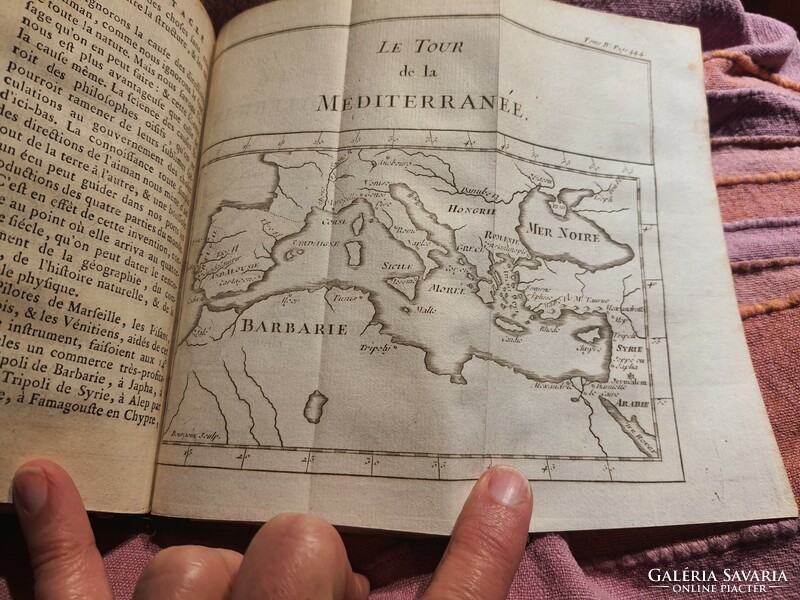 Csillagászat, 4 csillagtérképpel, számos térképpel metszettel 1764-ből, Pluche enciklopédia, Párizs