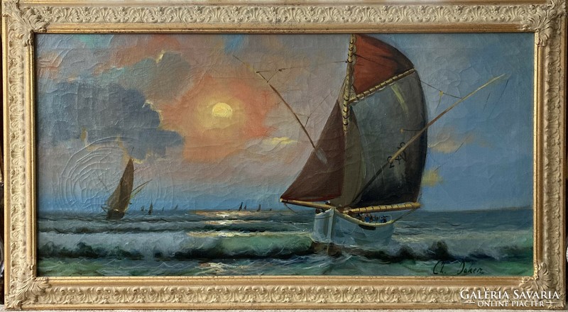 Cl dake marked - sailing on stormy seas