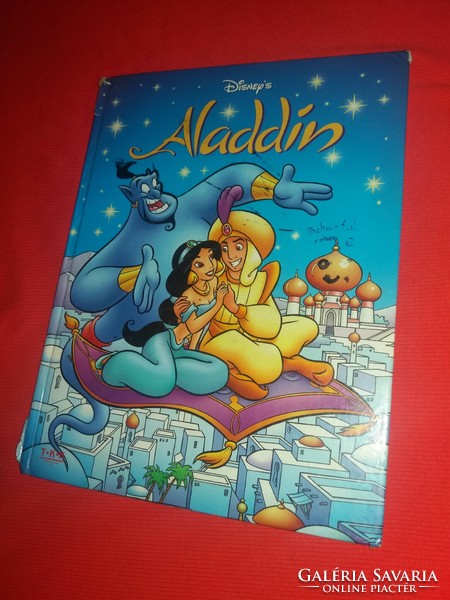 Retro disney hardcover comic storybook Aladdin with beautiful drawings according to pictures tóth k. Publisher