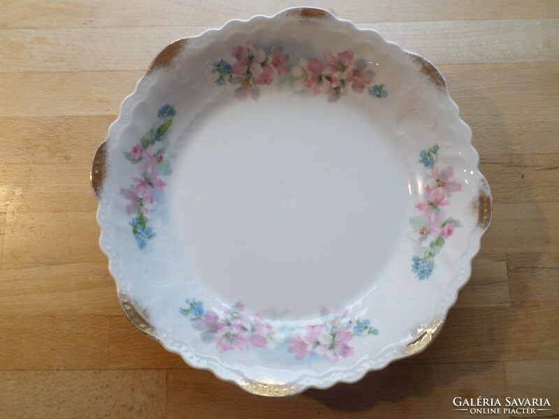 Antique Art Nouveau Bohemia (Austria) porcelain round bowl 25.5 cm