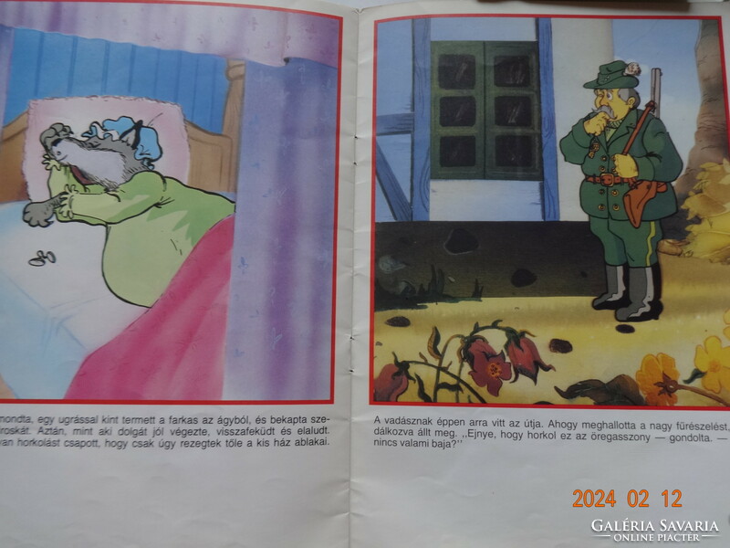 Two old Grimm storybooks together from the 80s - Piroska and the Wolf + Jancsi and Juliska