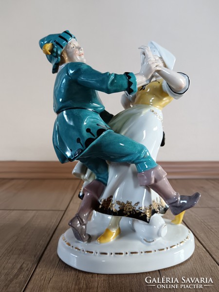 Antique Katzhütte porcelain dancing couple