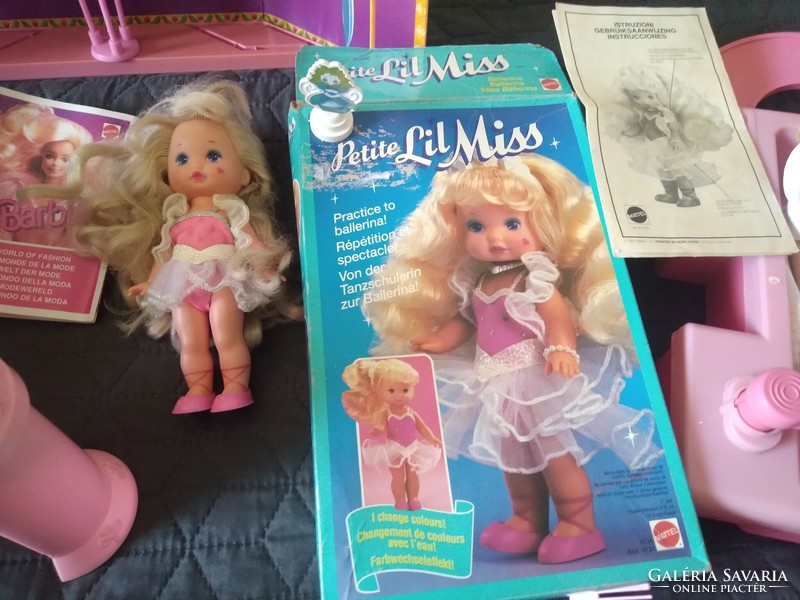 Old barbie dolls and accessories lil miss doll!