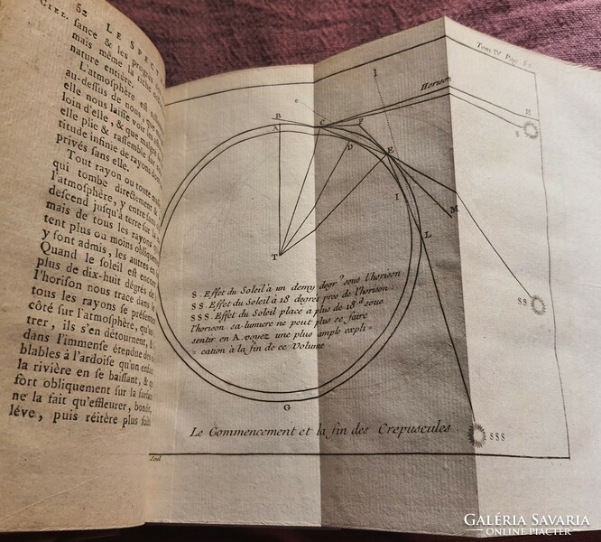 Astronomy, with 4 star maps, numerous maps with engravings from 1764, pluche encyclopedia, Paris
