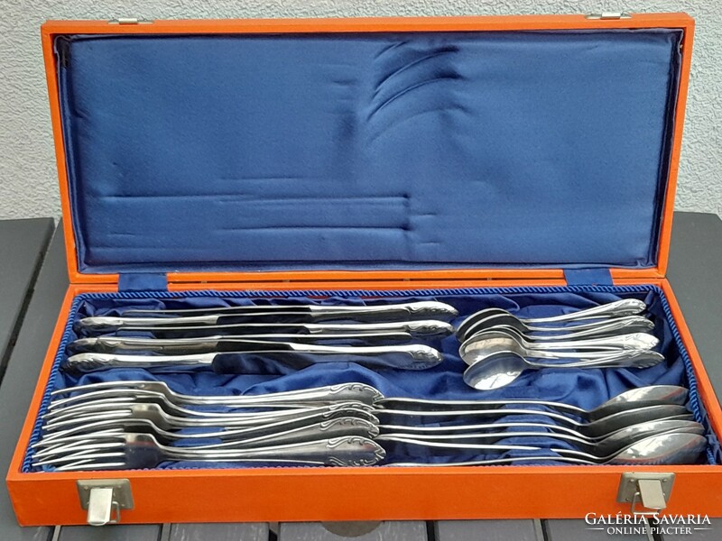 Never used Hungarian-made cutlery set in box