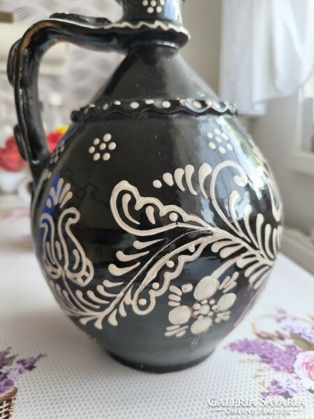 Beautiful folk art jug, decorative item for sale!