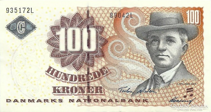 100 kroner korona 2004 Dánia 2. Gyönyörű